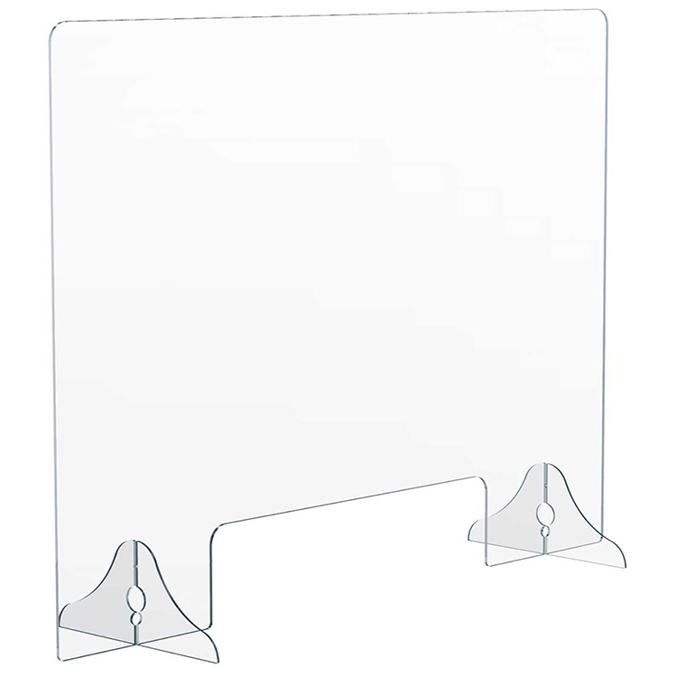 1/8" THICK DISTANCING BARRIER WITH ACRYLIC LEGS 1/8" THICK DISTANCING BARRIER WITH ACRYLIC LEGS